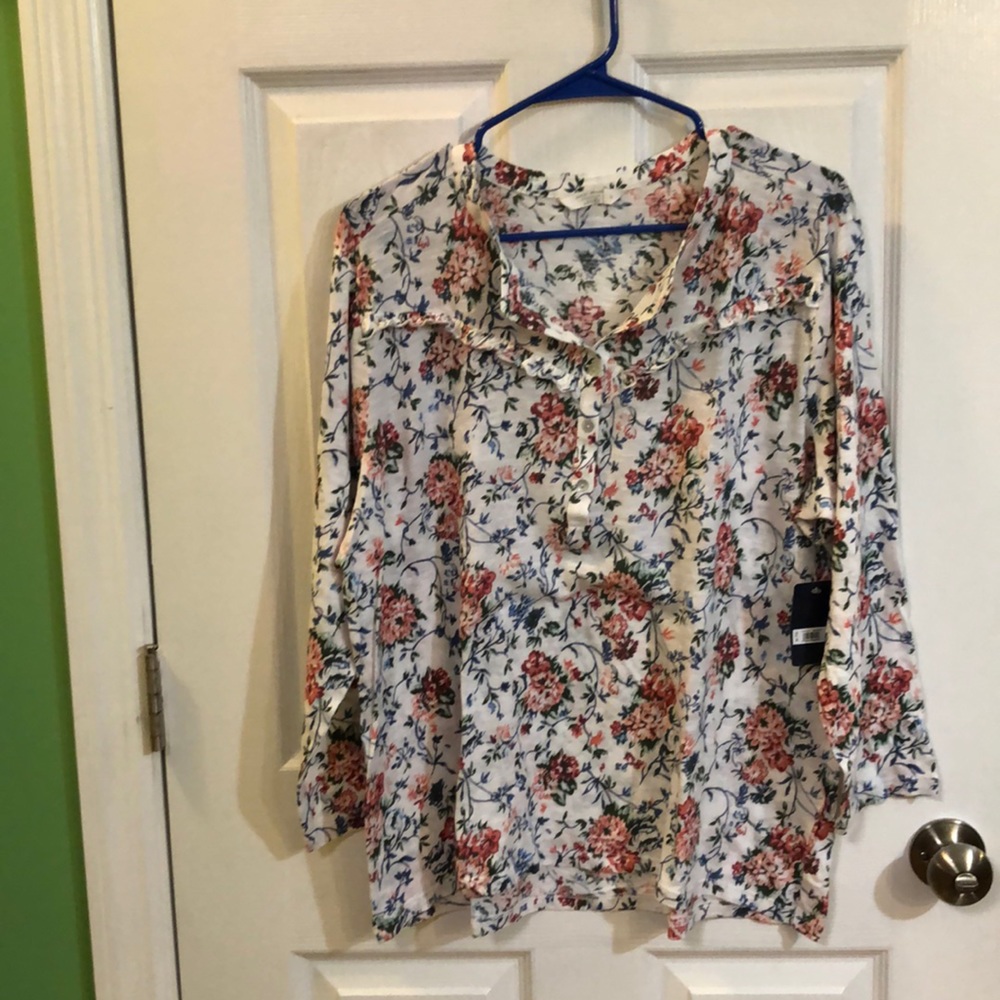Lucky brand floral shirt